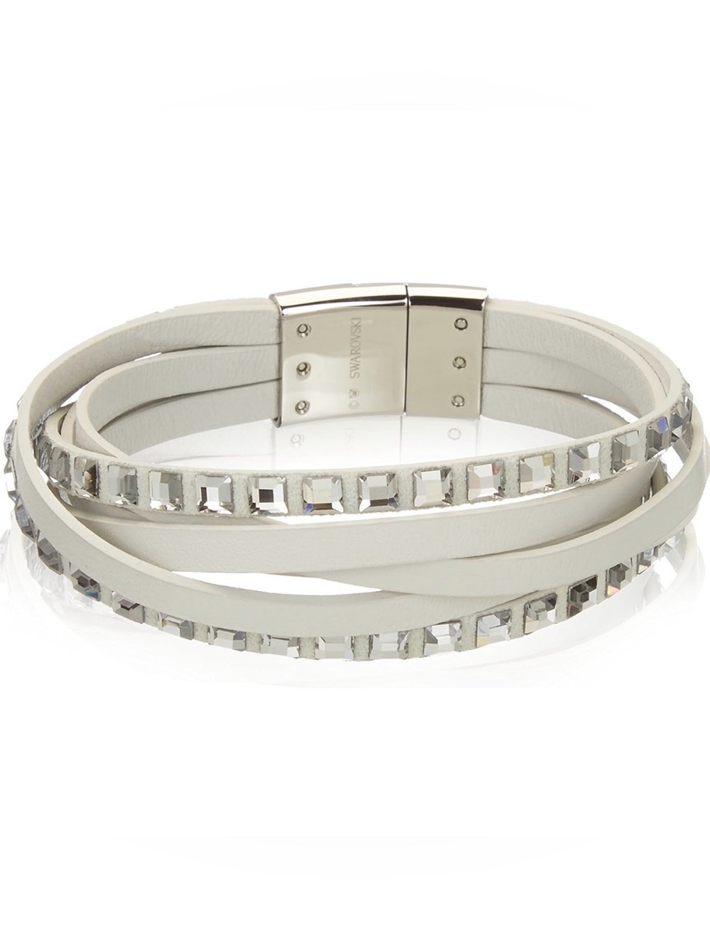 🪩 Y2K Swarovski Celeb Leather Crystal Bracelet 💎